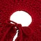 Glitzhome® 52" Red Knited Acrylic Christmas Tree Skirt